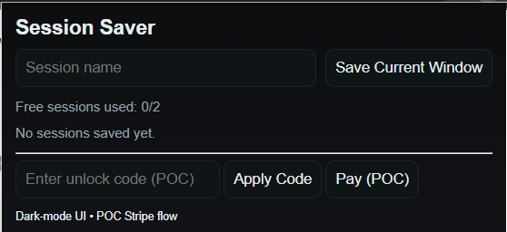 (Beta) Session Saver Pro (Unlimited Sessions)